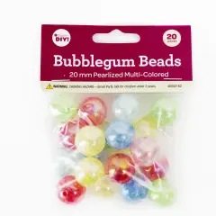 CousinDIY Bubblegum Bead 20mm 20/Pkg-Pearlized