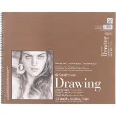 Strathmore Medium Drawing Spiral Paper Pad 14"X17"-24 Sheets