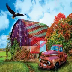 Sunsout Patriotic Meadows 1000 pc Fourth of July Jigsaw Puzzle 30162