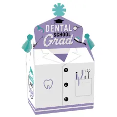 Big Dot of Happiness Dental School Grad - Treat Box Party Favors - Dentistry and Hygienist Graduation Party Goodie Gable Boxes - Set of 12