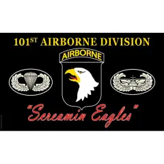 U.S. Army 101st Airborne Screaming Eagles Flag with Grommets 3ft x 5ft