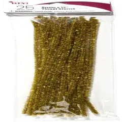 CousinDIY Tinsel Stems 6mmx12" 25/Pkg-Gold
