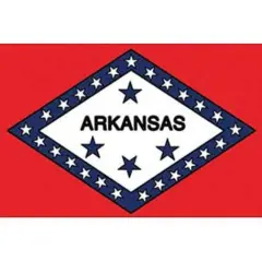Arkansas Flag On Stick 4" x 6"