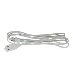 Northlight Indoor Power Extension Cord with 3-Outlets and Safety Locks - 9' - White Multicolor