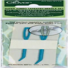 Clover Jumbo Tapestry Bent Tip Needles-2 Sizes