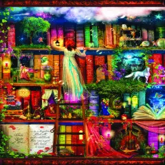 Sunsout Treasure Hunt Bookshelf 1000 pc Jigsaw Puzzle 51067