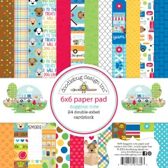 Doodlebug Double-Sided Paper Pad 6"X6" 24/Pkg-Doggone Cute