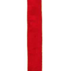 Northlight Pack of 12 Solid Bright Red Wired Christmas Craft Ribbon Spools - 2.5" x 120 Yards