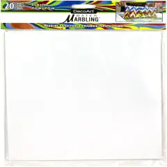 DecoArt Water Marbling Paper 20/Pkg-8.5"X11"