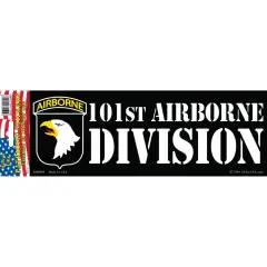 U.S. Army 101st Airborne Bumper Sticker 3-1/4"X9"