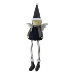 Northlight Angel Girl with Dangling Striped Legs Christmas Figure - 26.5" Blue