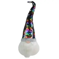 Northlight Gnome with Rainbow Flip Sequin Hat Christmas Decoration - 24" Multi