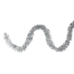 Northlight 50' x 2.25" Silver Tinsel Commercial Artificial Christmas Garland - Unlit
