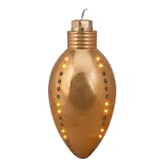 Hofert LED Lighted Multi-Function Commercial Christmas Ornament - Gold - 10" - Clear Lights