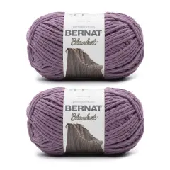 Bernat Blanket Shadow Purple Yarn - 2 Pack of 300g/10.5oz - Polyester - 6 Super Bulky - 220 Yards - Knitting/Crochet