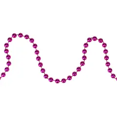 Northlight Shiny Metallic Beaded Christmas Garland - 15' x .25" - Pink - Unlit