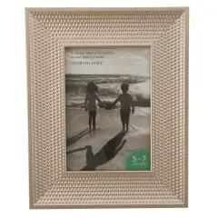 Northlight Honeycomb Rectangular Picture Frame - for a 5" x 7" Photo - Champagne Gold