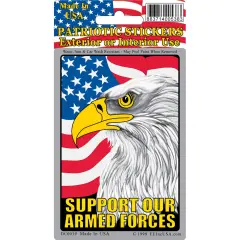Support Our Armed Forces Sticker 2-3/4"X4"
