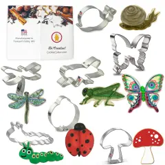 Insect Cookie Cutters 7 Pc Set, CookieCutter.com, Tin Plated Steel, Handmade in the USA