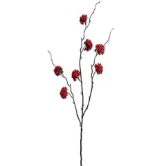 Allstate Berry Cluster Twig Artificial Spray - 34" - Red