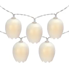 Northlight 10-Count Cracked Easter Egg LED String Lights, 4.5ft, Clear Wire White