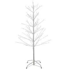 Northlight 4' LED Lighted White Birch Christmas Twig Tree - Pure White Lights