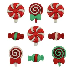 Buttons Galore Christmas Candy Craft Buttons - 27 Sewing & Craft Buttons
