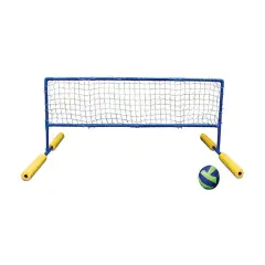 Swim Central 70" Blue and Yellow Super Water or Swimming Pool Volleyball Net and Ball