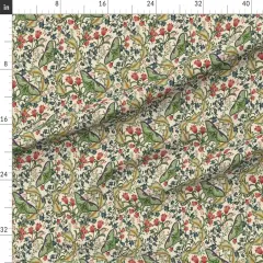Various Fabrics by the Yard or Fat Quarter Victorian Luna Moth Arts And Crafts Pollinators Art Nouveau Entomology Lepidoptera Custom Printed Fabric by Spoonflower