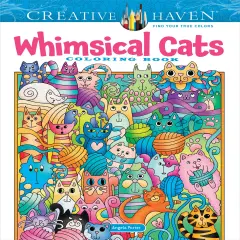 Creative Haven: Whimsical Cats Coloring Book-Softcover