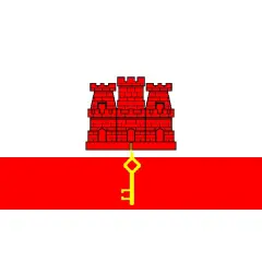 Gibraltar Flag with Grommets 3ft x 5ft