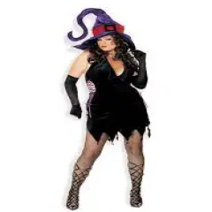 Rubies Women's Black and Purple Wicked Witch Halloween Costume - Small/Med