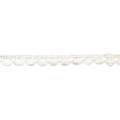 Belagio Cotton Lace Trim, 1.5" Wide, Mini Dot Design, Ivory, 10-Yard Bolt