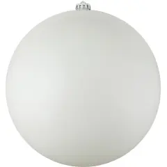 Northlight Matte Shatterproof Commercial Christmas Ball Ornament - 10" (250mm) - Winter White