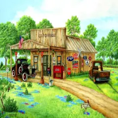 Sunsout Ed's Garage 550 pc Jigsaw Puzzle 58213