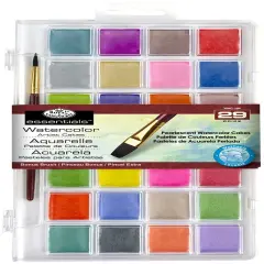 Royal & Langnickel(R) Essentials(TM) Watercolor Cakes 29/Pkg-Pearlescent