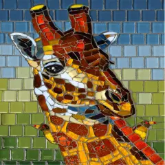 Sunsout Stained Glass Giraffe 1000 pc Jigsaw Puzzle 70731