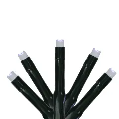 Roman USB Multi-Function Mini Wide Angle Christmas Lights - LED Cool White - 57' Green Wire - 500ct