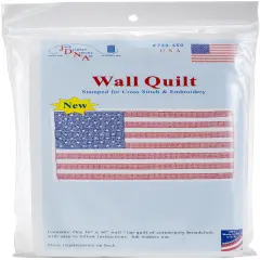 Jack Dempsey Stamped White Wall Or Lap Quilt 36"X36"-U.S.A.