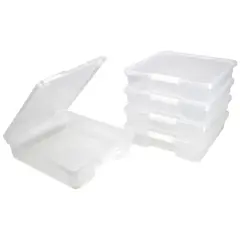 12x12 Classroom Student Project Box, Clear, Case of 5