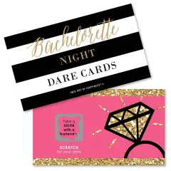 Big Dot of Happiness Girls Night Out - Bachelorette Party Game Scratch Off Dare Cards - 22 Count