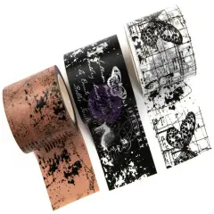 Prima Marketing Traveler's Journal Decorative Tape 3/Pkg-Butterfly Notes, 35mm/10yds Each