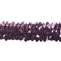 Belagio Stretch Sequin Trim, 1.5" Wide, Pink, 10-Yard Bolt