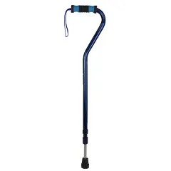 GCI Blue and Black Adjustable Shock Absorbing Walking Cane 32"-41"
