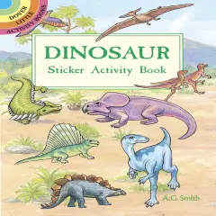 Dinosaur Sticker Activity Book-Softcover