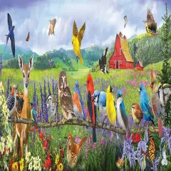 Sunsout Eastern Birds 500 pc Easter Jigsaw Puzzle 71055