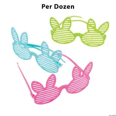 Kids Easter Bunny Shutter Glasses 12 Pieces