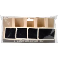 BCI Crafts Salvaged Chalkboard Clothespins 4/Pkg-2.875"