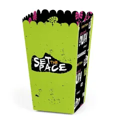 Big Dot of Happiness Set the Pace - Running - Track, Cross Country or Marathon Party Favor Popcorn Treat Boxes - Set of 12