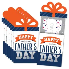 Big Dot of Happiness Happy Father's Day - We Love Dad Party Money and Gift Card Sleeves - Nifty Gifty Card Holders - Set of 8